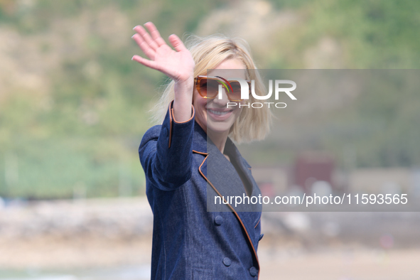 Cate Blanchett attends the photocall for the film Rumors, hours after receiving the Donostia award at the 72nd San Sebastian International F...