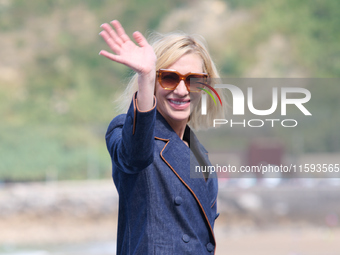 Cate Blanchett attends the photocall for the film Rumors, hours after receiving the Donostia award at the 72nd San Sebastian International F...