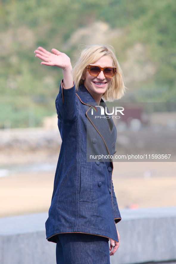 Cate Blanchett attends the photocall for the film Rumors, hours after receiving the Donostia award at the 72nd San Sebastian International F...