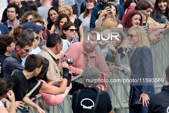 Cate Blanchett attends the photocall for the film Rumors, hours after receiving the Donostia award at the 72nd San Sebastian International F...