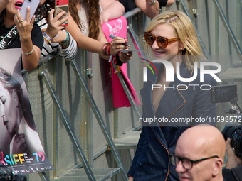 Cate Blanchett attends the photocall for the film Rumors, hours after receiving the Donostia award at the 72nd San Sebastian International F...