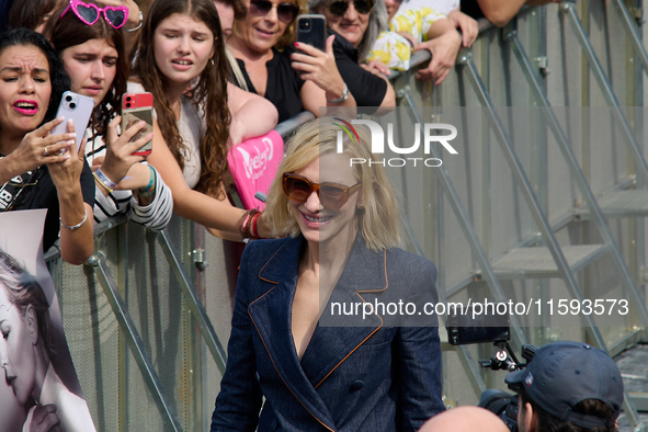 Cate Blanchett attends the photocall for the film Rumors, hours after receiving the Donostia award at the 72nd San Sebastian International F...