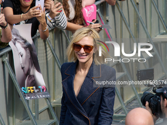 Cate Blanchett attends the photocall for the film Rumors, hours after receiving the Donostia award at the 72nd San Sebastian International F...