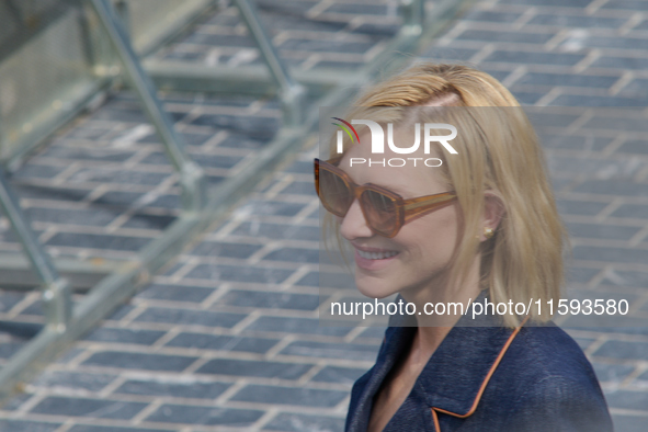 Cate Blanchett attends the photocall for the film Rumors, hours after receiving the Donostia award at the 72nd San Sebastian International F...