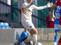 Zach Hemming #1 (GK) of Leyton Orient F.C. during the Sky Bet League 1 match between Stockport County and Leyton Orient at the Edgeley Park...