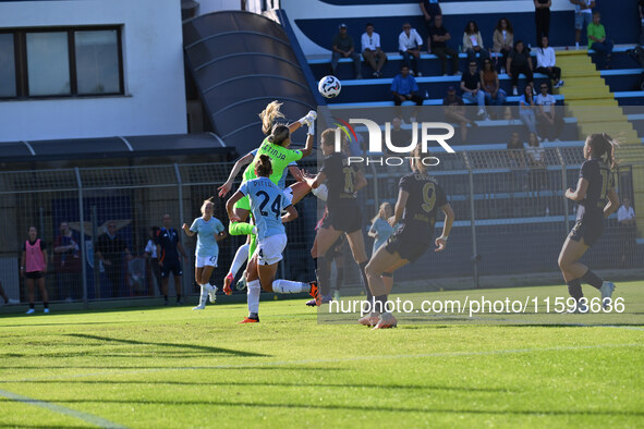 In action during the third day of the Serie A Femminile eBay Championship between S.S. Lazio and Juventus F.C. at the Mirko Fersini Stadium...