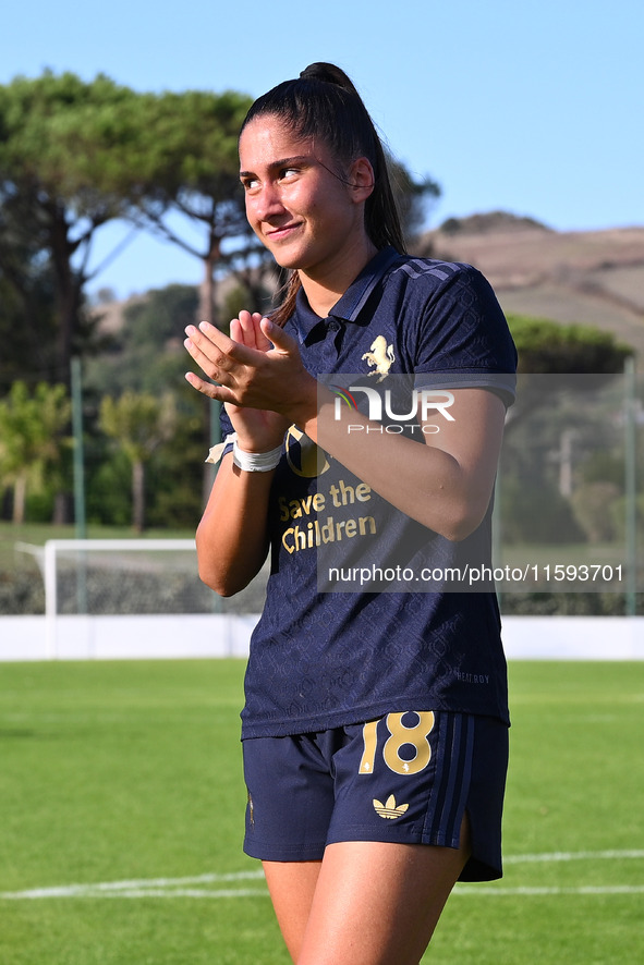 Chiara Beccari of Juventus F.C. during the third day of the Serie A Femminile eBay Championship between S.S. Lazio and Juventus F.C. at the...