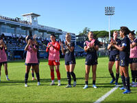 Juventus F.C. Femminile greet the fans during the third day of the Serie A Femminile eBay Championship between S.S. Lazio and Juventus F.C....