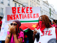 People during a protest against the ''Macron-Barnier'' government, in Paris, on September 21, 2024. France's new premier said he hoped to fi...