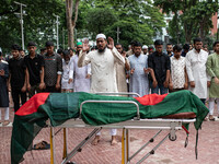 Nayon Mia (25), who was shot during the Anti-discrimination Student Movement in Dhaka's Kathalbagan area, dies after battling for his life i...