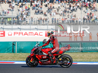 During the Gran Premio Pramac dell'Emilia Romagna Qualifying MotoGP, MotoGP of Emilia Romagna at Misano World Circuit Marco Simoncelli in Mi...