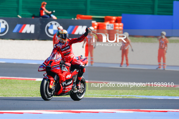 During the Gran Premio Pramac dell'Emilia Romagna Qualifying MotoGP, MotoGP of Emilia Romagna at Misano World Circuit Marco Simoncelli in Mi...