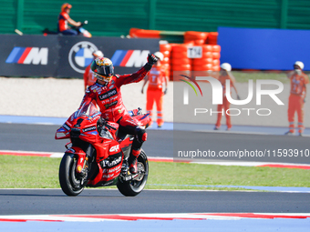 During the Gran Premio Pramac dell'Emilia Romagna Qualifying MotoGP, MotoGP of Emilia Romagna at Misano World Circuit Marco Simoncelli in Mi...