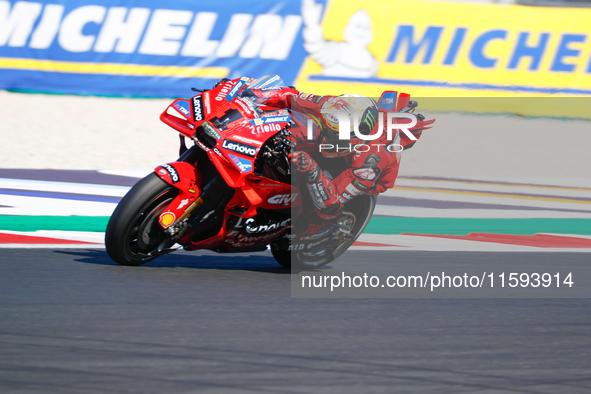 During the Gran Premio Pramac dell'Emilia Romagna Qualifying MotoGP, MotoGP of Emilia Romagna at Misano World Circuit Marco Simoncelli in Mi...