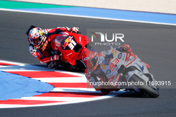 During the Gran Premio Pramac dell'Emilia Romagna Qualifying MotoGP, MotoGP of Emilia Romagna at Misano World Circuit Marco Simoncelli in Mi...