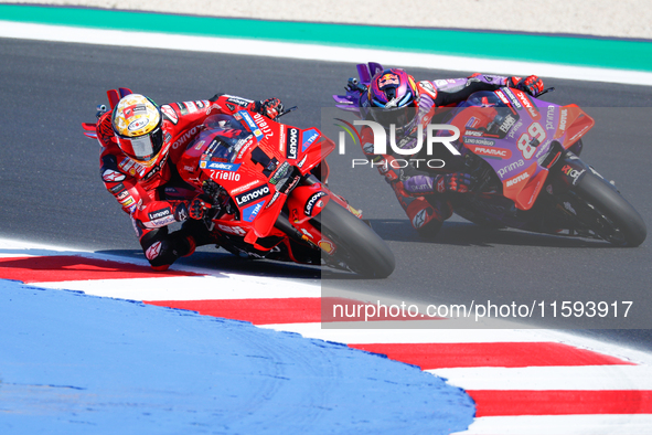 During the Gran Premio Pramac dell'Emilia Romagna Qualifying MotoGP, MotoGP of Emilia Romagna at Misano World Circuit Marco Simoncelli in Mi...