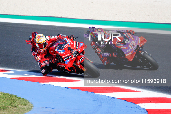 During the Gran Premio Pramac dell'Emilia Romagna Qualifying MotoGP, MotoGP of Emilia Romagna at Misano World Circuit Marco Simoncelli in Mi...