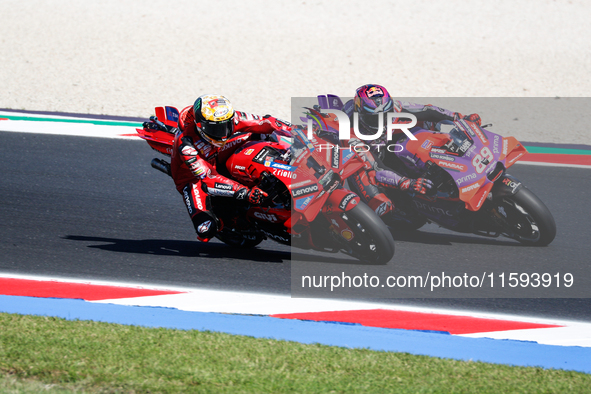 During the Gran Premio Pramac dell'Emilia Romagna Qualifying MotoGP, MotoGP of Emilia Romagna at Misano World Circuit Marco Simoncelli in Mi...