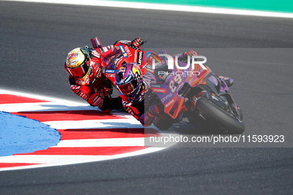 During the Gran Premio Pramac dell'Emilia Romagna Qualifying MotoGP, MotoGP of Emilia Romagna at Misano World Circuit Marco Simoncelli in Mi...