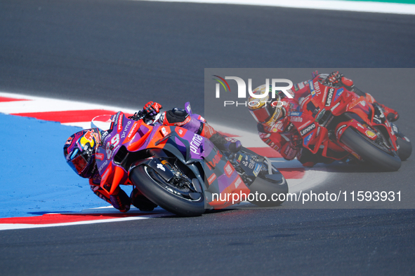 During the Gran Premio Pramac dell'Emilia Romagna Qualifying MotoGP, MotoGP of Emilia Romagna at Misano World Circuit Marco Simoncelli in Mi...