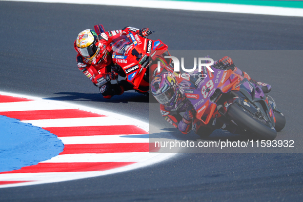 During the Gran Premio Pramac dell'Emilia Romagna Qualifying MotoGP, MotoGP of Emilia Romagna at Misano World Circuit Marco Simoncelli in Mi...