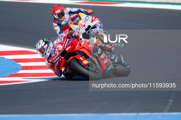 During the Gran Premio Pramac dell'Emilia Romagna Qualifying MotoGP, MotoGP of Emilia Romagna at Misano World Circuit Marco Simoncelli in Mi...