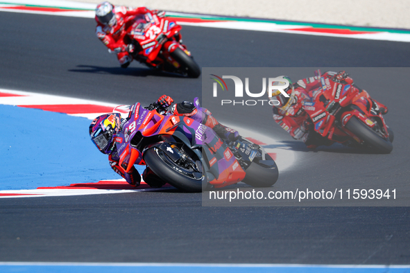 During the Gran Premio Pramac dell'Emilia Romagna Qualifying MotoGP, MotoGP of Emilia Romagna at Misano World Circuit Marco Simoncelli in Mi...