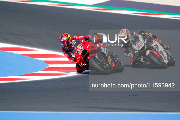 During the Gran Premio Pramac dell'Emilia Romagna Qualifying MotoGP, MotoGP of Emilia Romagna at Misano World Circuit Marco Simoncelli in Mi...