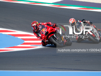 During the Gran Premio Pramac dell'Emilia Romagna Qualifying MotoGP, MotoGP of Emilia Romagna at Misano World Circuit Marco Simoncelli in Mi...