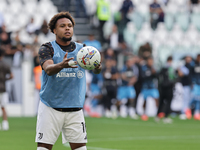 Weston McKennie during the Serie A 2024-2025 match between Juventus and Napoli in Turin, Italy, on September 21, 2024 (