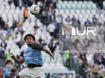 Weston McKennie during the Serie A 2024-2025 match between Juventus and Napoli in Turin, Italy, on September 21, 2024 (