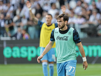 Khvicha Kvaratskhelia during the Serie A 2024-2025 match between Juventus and Napoli in Turin, Italy, on September 21, 2024 (