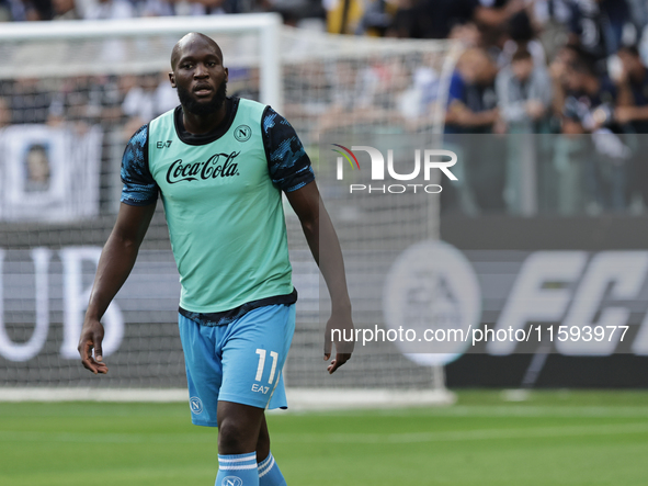 Romelu Lukaku during the Serie A 2024-2025 match between Juventus and Napoli in Turin, Italy, on September 21, 2024 