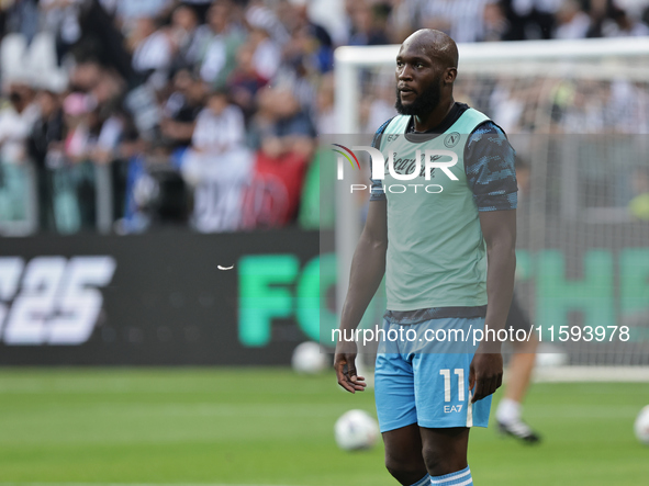 Romelu Lukaku during the Serie A 2024-2025 match between Juventus and Napoli in Turin, Italy, on September 21, 2024 