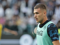 Alessandro Buongiorno during the Serie A 2024-2025 match between Juventus and Napoli in Turin, Italy, on September 21, 2024 (