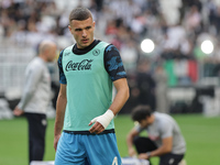 Alessandro Buongiorno during the Serie A 2024-2025 match between Juventus and Napoli in Turin, Italy, on September 21, 2024 (