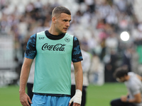 Alessandro Buongiorno during the Serie A 2024-2025 match between Juventus and Napoli in Turin, Italy, on September 21, 2024 (