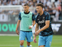 Amir Rrahmani during the Serie A 2024-2025 match between Juventus and Napoli in Turin, Italy, on September 21, 2024 (