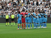 The Napoli team during the Serie A 2024-2025 match between Juventus and Napoli in Turin, Italy, on September 21, 2024 (