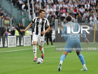 Nicolo Savona during the Serie A 2024-2025 match between Juventus and Napoli in Turin, Italy, on September 21, 2024 (