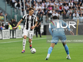 Nicolo Savona during the Serie A 2024-2025 match between Juventus and Napoli in Turin, Italy, on September 21, 2024 (