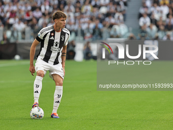 Nicolo Savona during the Serie A 2024-2025 match between Juventus and Napoli in Turin, Italy, on September 21, 2024 (