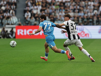 Khvicha Kvaratskhelia during the Serie A 2024-2025 match between Juventus and Napoli in Turin, Italy, on September 21, 2024 (