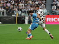 Khvicha Kvaratskhelia during the Serie A 2024-2025 match between Juventus and Napoli in Turin, Italy, on September 21, 2024 (