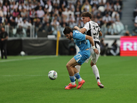 Khvicha Kvaratskhelia during the Serie A 2024-2025 match between Juventus and Napoli in Turin, Italy, on September 21, 2024 (