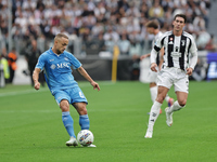 Stanislav Lobotka during the Serie A 2024-2025 match between Juventus and Napoli in Turin, Italy, on September 21, 2024 (