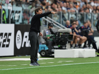 Antonio Conte during the Serie A 2024-2025 match between Juventus and Napoli in Turin, Italy, on September 21, 2024 (