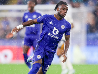 #10, Stephy Mavididi of Leicester City is in action during the Premier League match between Leicester City and Everton at the King Power Sta...