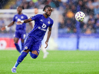 #10, Stephy Mavididi of Leicester City is in action during the Premier League match between Leicester City and Everton at the King Power Sta...