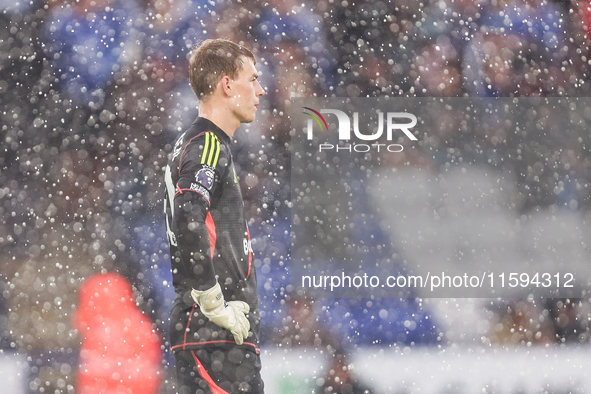 #30, Mads Hermansen of Leicester City during the Premier League match between Leicester City and Everton at the King Power Stadium in Leices...